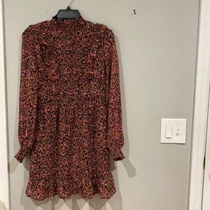 H&M Floral High Neck Dress
